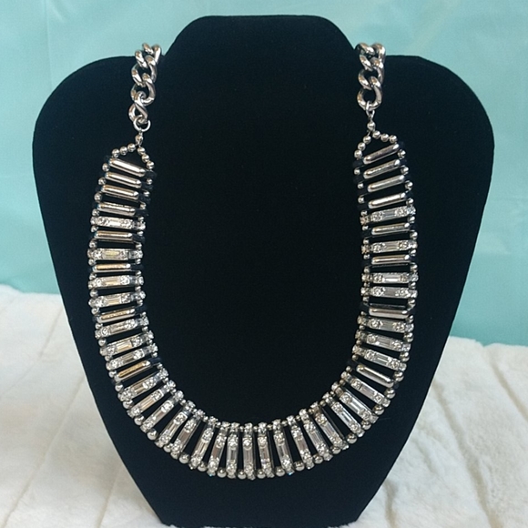 Chico's Jewelry - Chico's silver tone rhinestone necklace